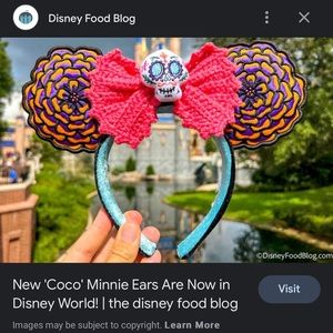 Disney Coco Minnie Ears NWT